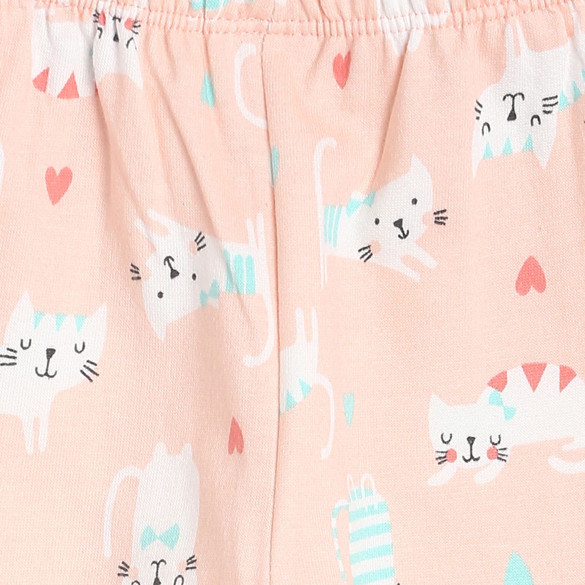 Pack of 2 top and bottom set - peach for 3-6 Months