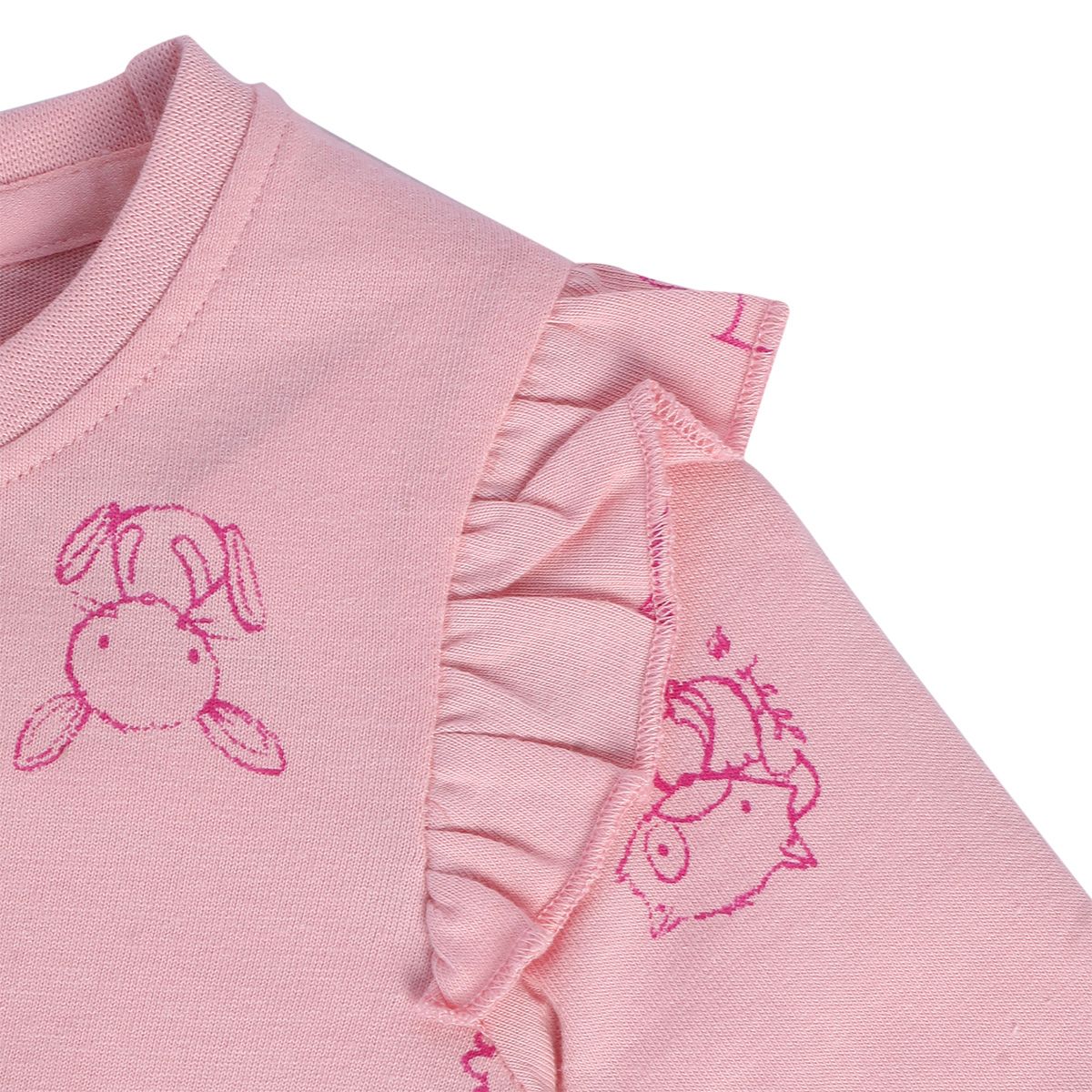 Girls Pink Pack Of 2 Top And Bottom