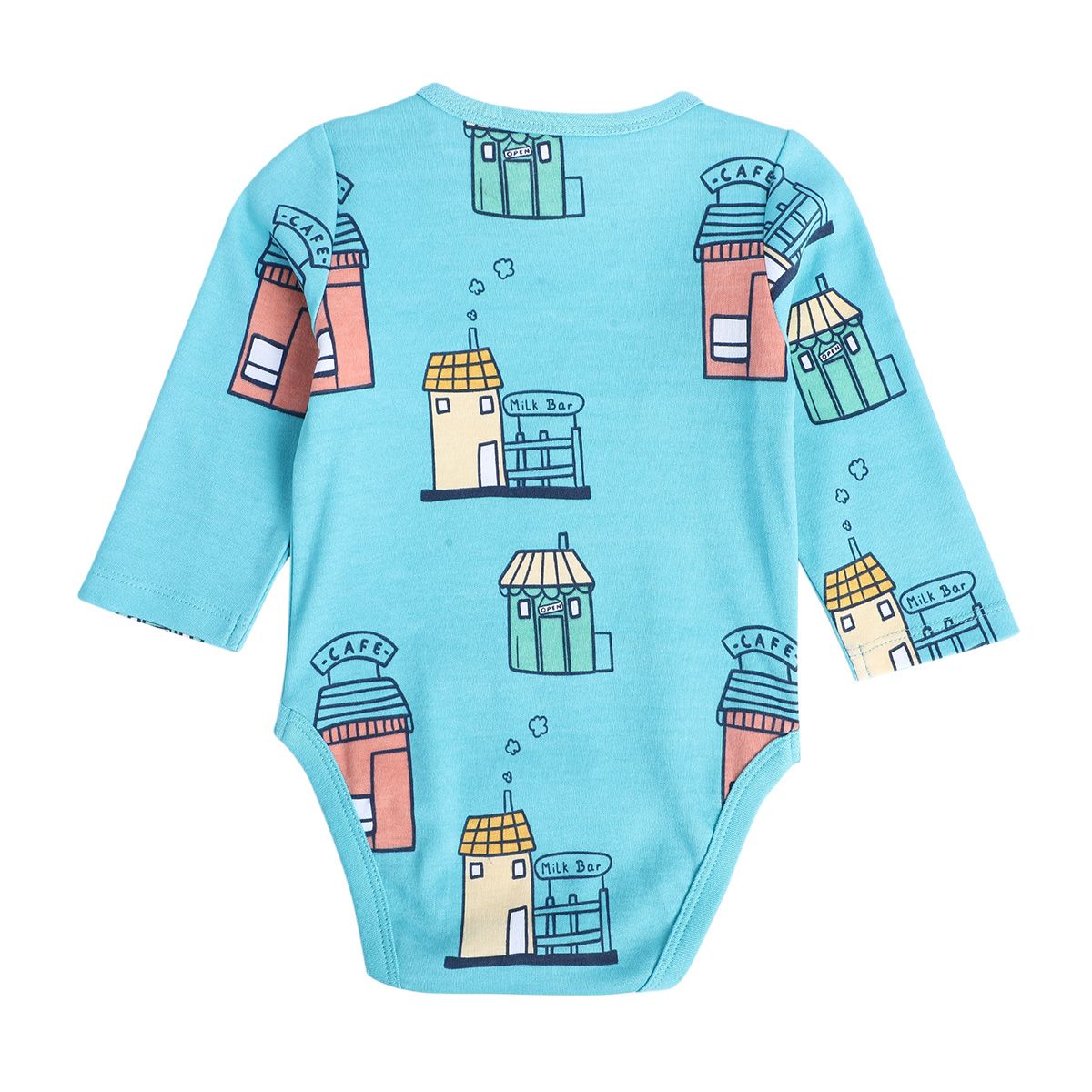 Boys Multicolor Pack Of 3 Body Suit