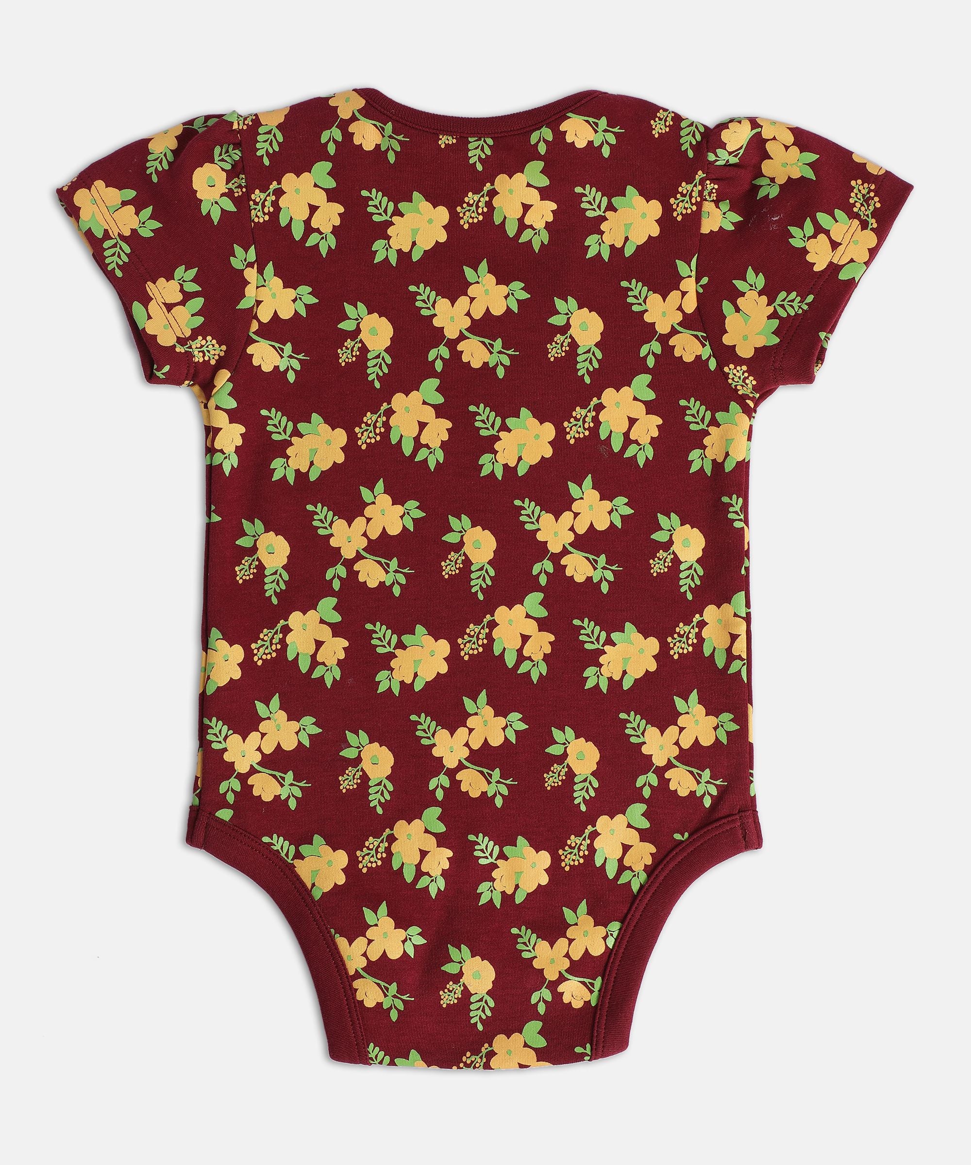 Girls Multicolor Pack Of 3 Body Suit