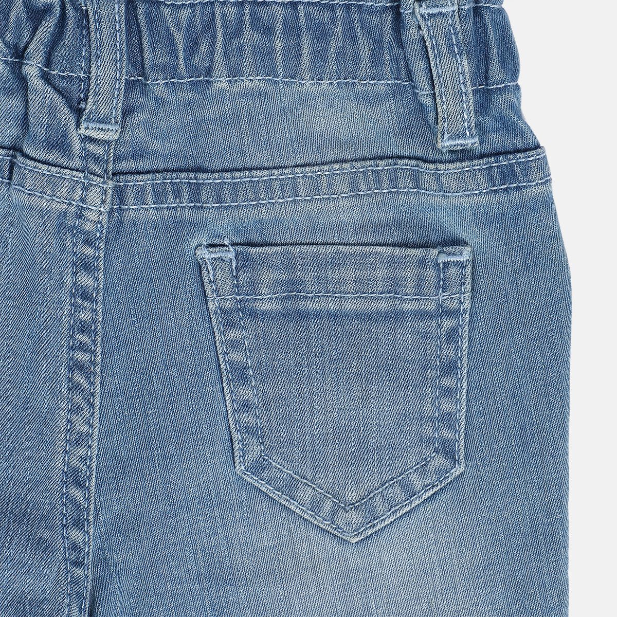 Girls Mid Blue Pack Of 1 Denim Pant