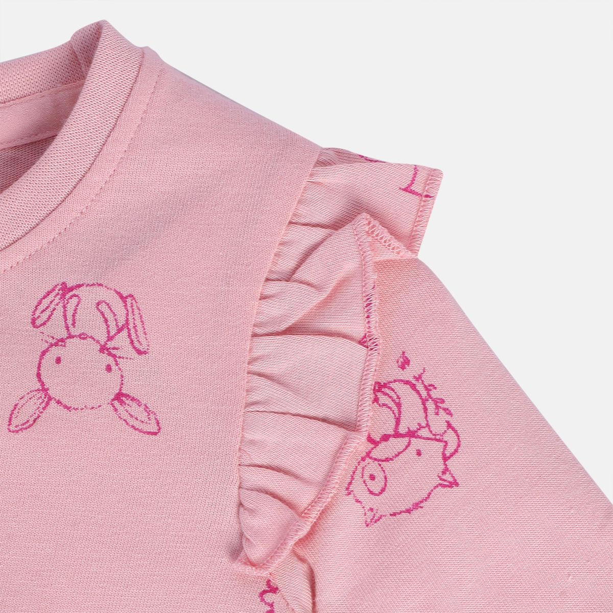 Girls Pink Pack Of 2 Top And Bottom