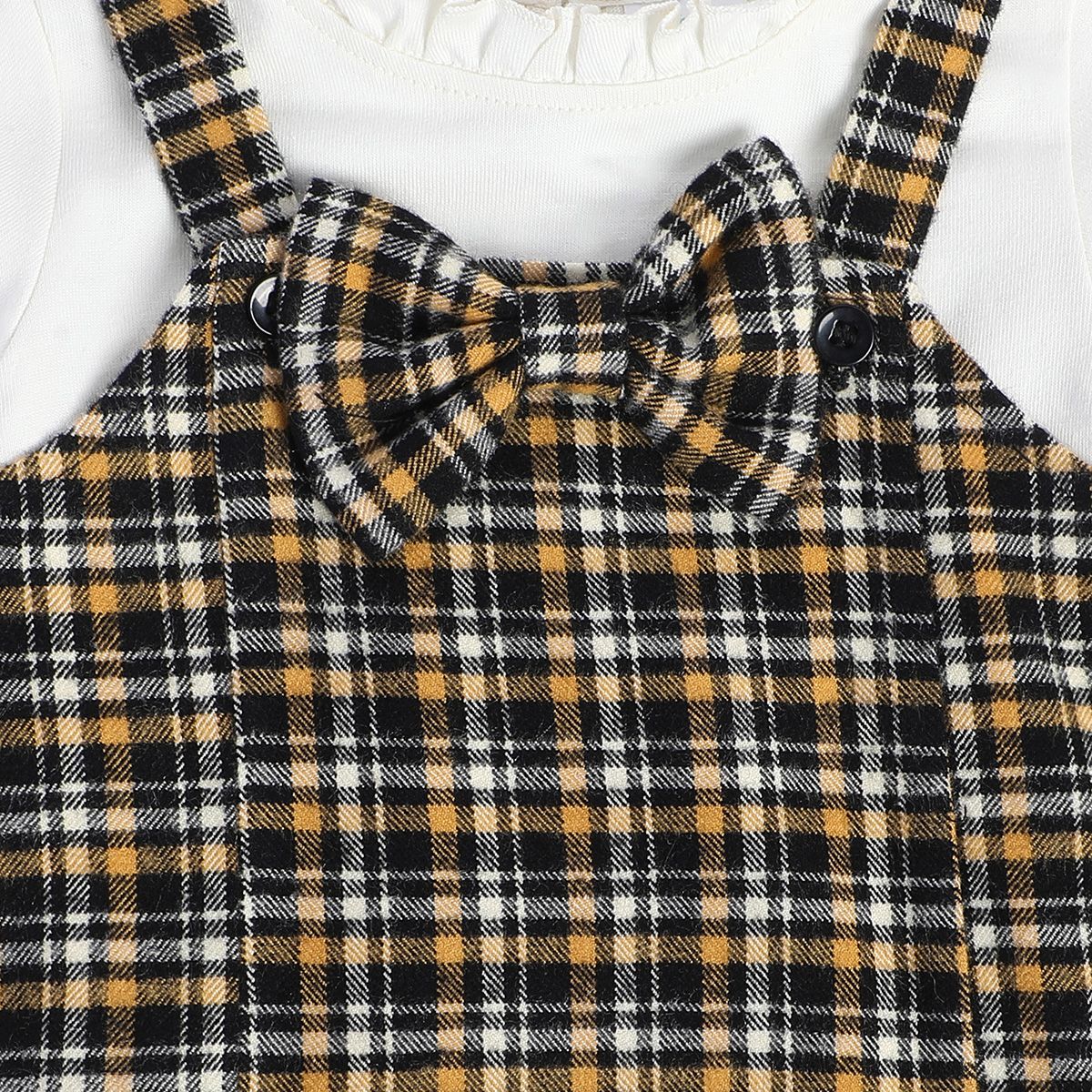 Girls Multicolor Pack Of 2 Pinny Set