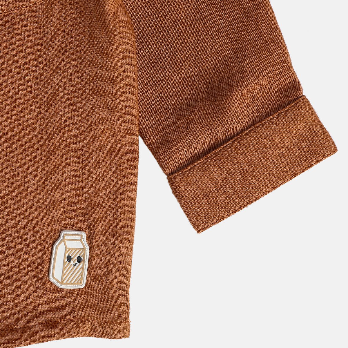 Boys Brown Pack Of 1 Shirt