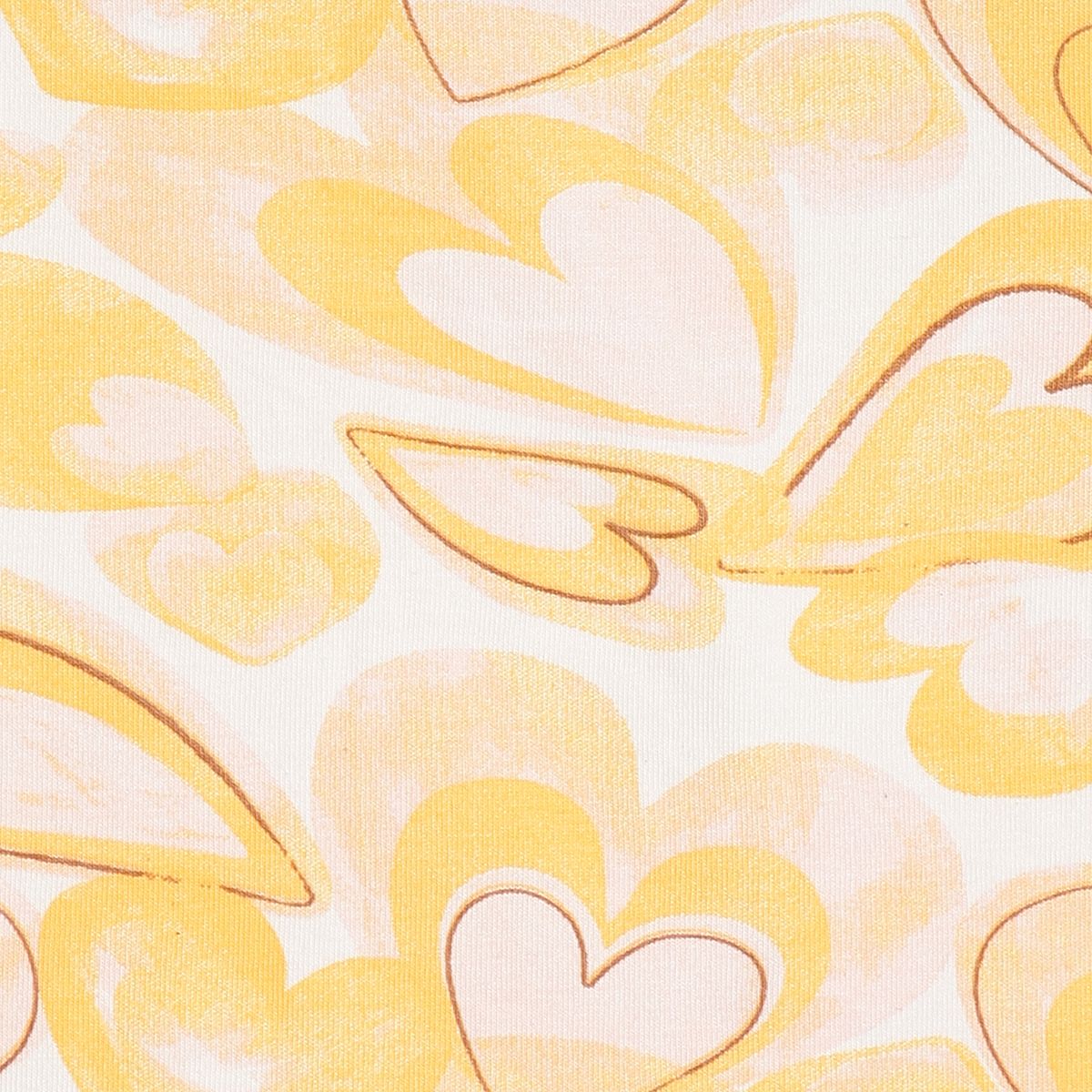 Baby Girls Printed Short Sleeve Top with Solid Leggings Set, Yellow