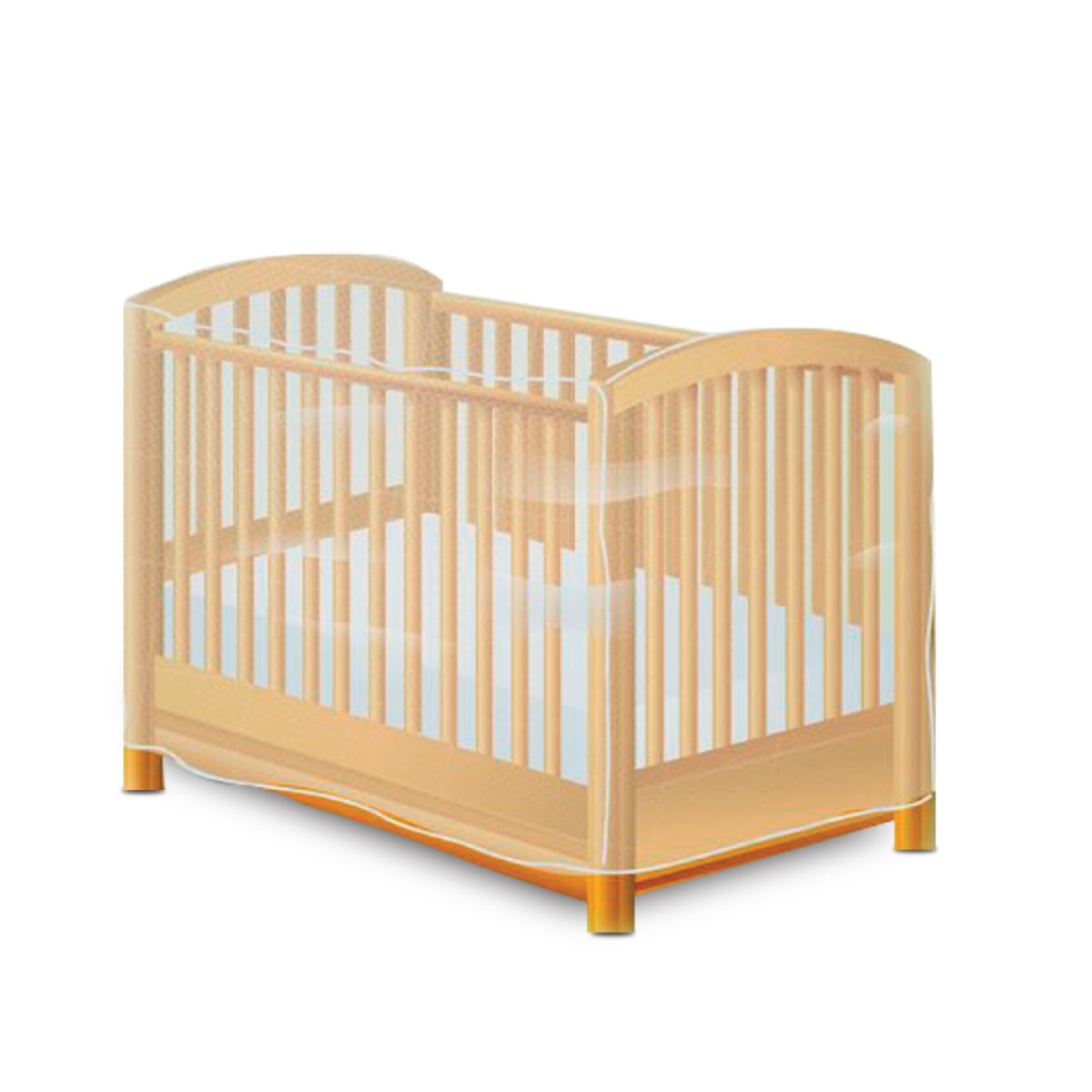 Chicco Baby Cot Mosquito Net with Thick Mesh Protection for Infants - White
