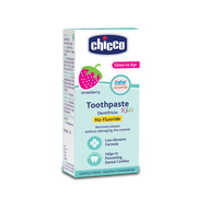 Chicco Kids Strawberry Toothpaste for Babies 12 Months to 6 Years with Xylitol and No Fluoride - 50g