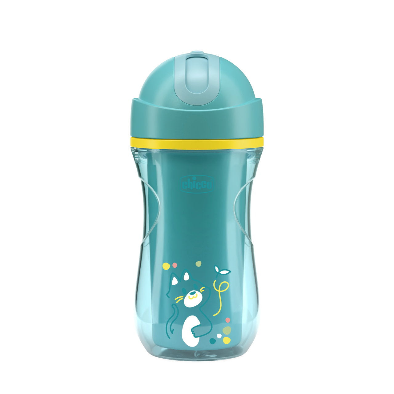Chicco Insulated Sport Cup with Soft Flexible Straw for Toddlers 14M+ - 266 ml