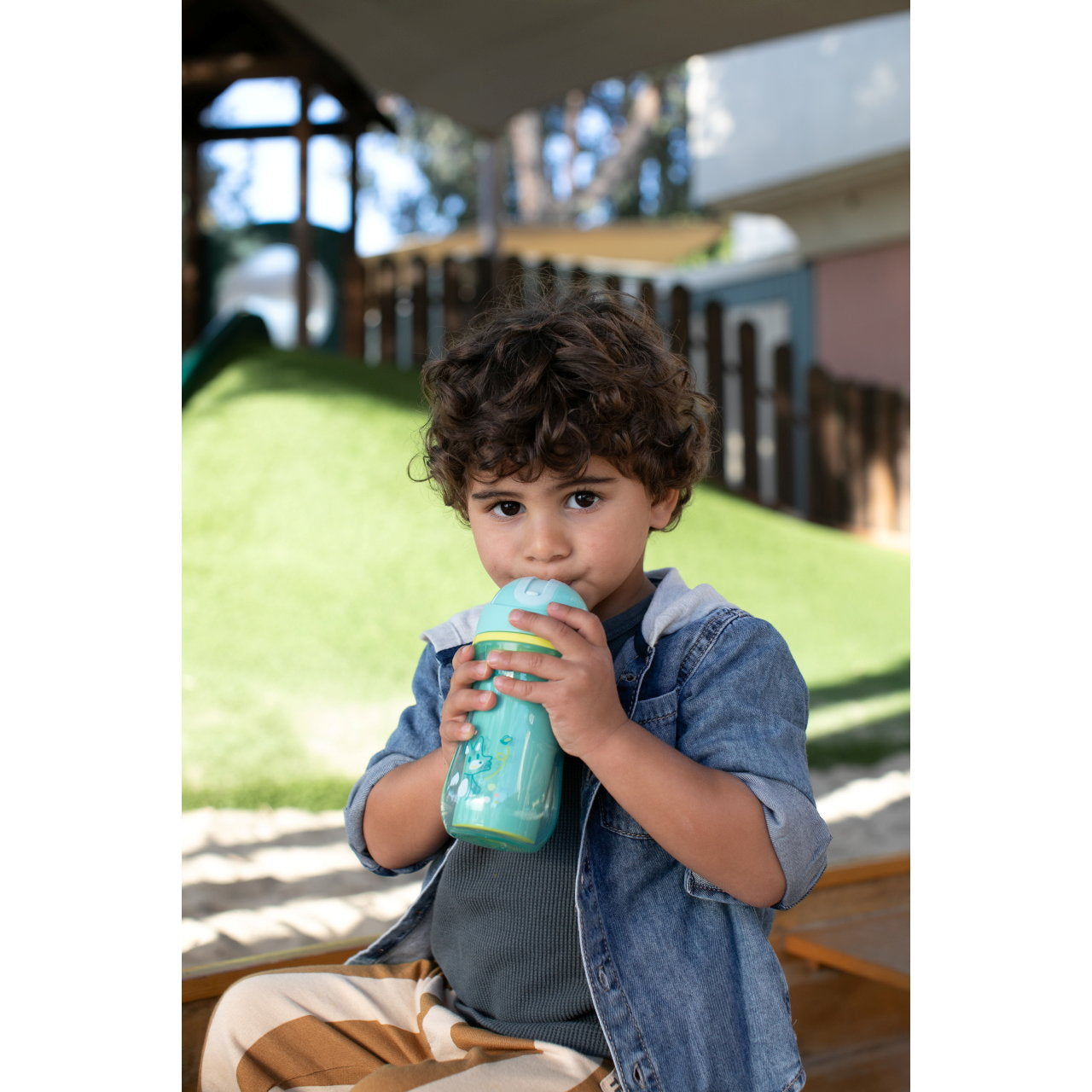Chicco Insulated Sport Cup with Soft Flexible Straw for Toddlers 14M+ - 266 ml