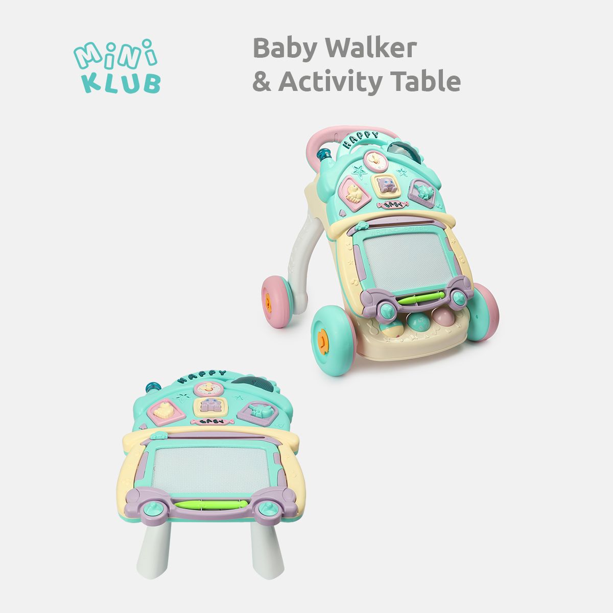 Combo Of Baby Walker & Activity Table