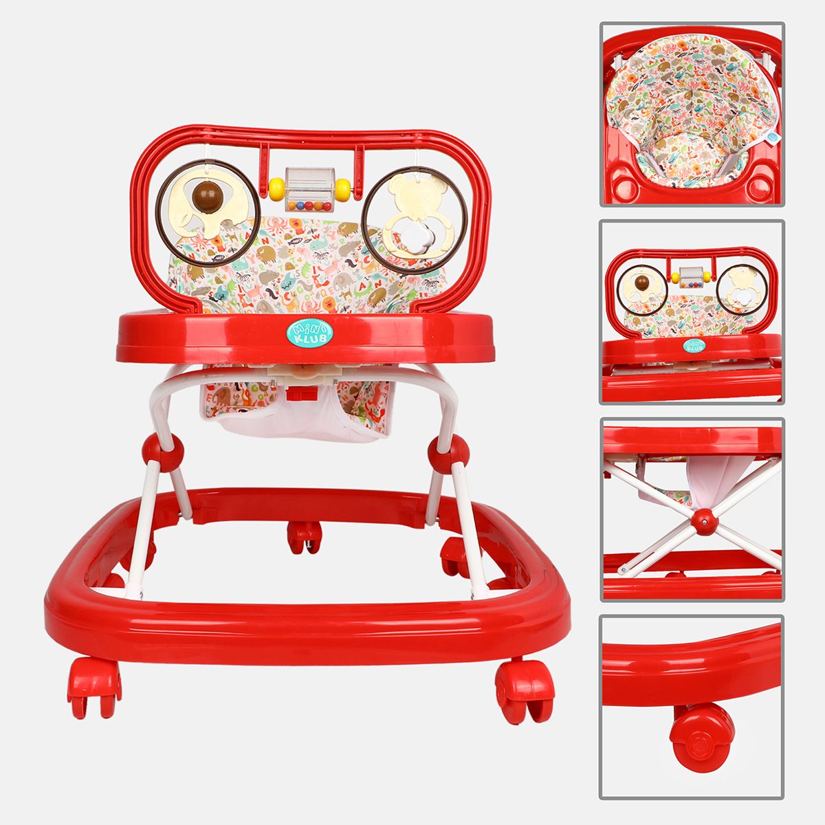 Red Baby Crawl Walker