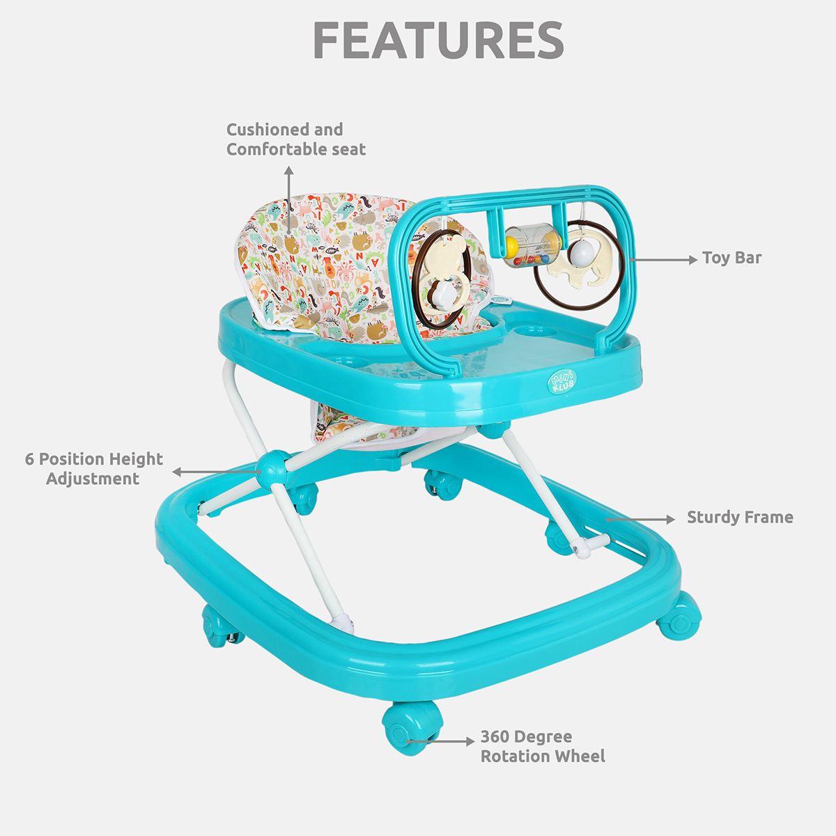 Blue Baby Crawl Walker