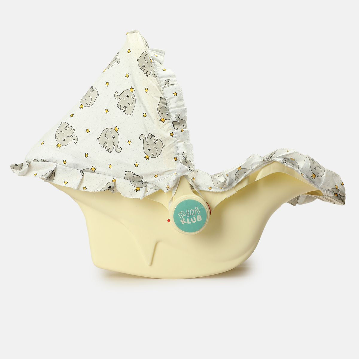 White Printed Baby Carry Cot & Rocker