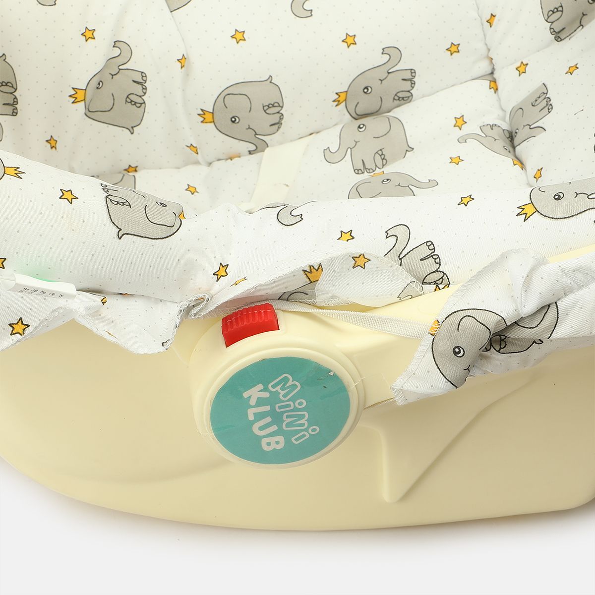 White Printed Baby Carry Cot & Rocker