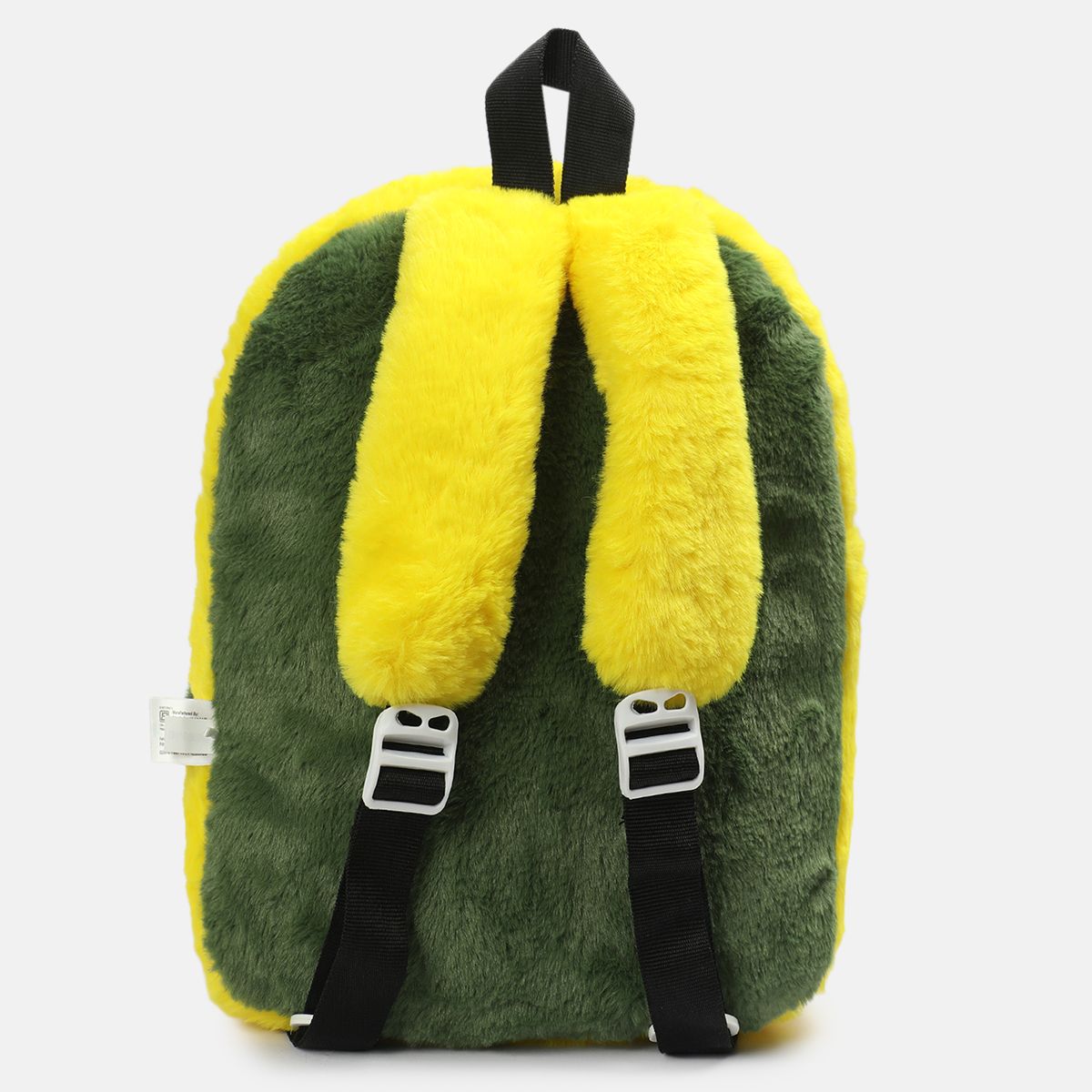Boys Green Plush Bunny Back Bag
