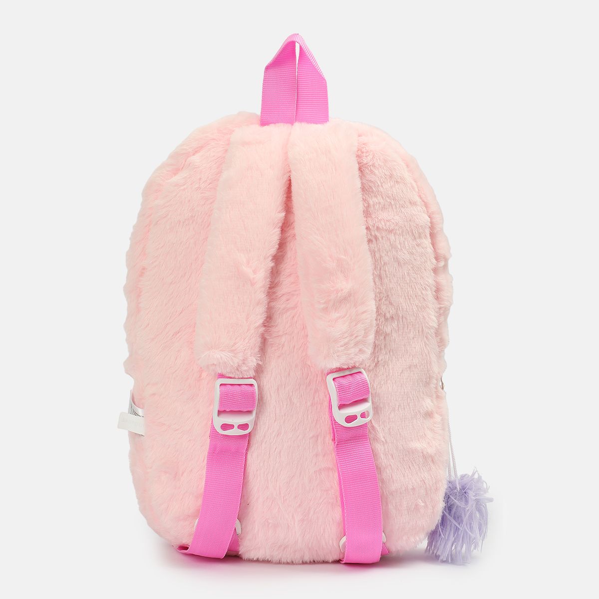 Boys Pink Plush Back Bag Kitty