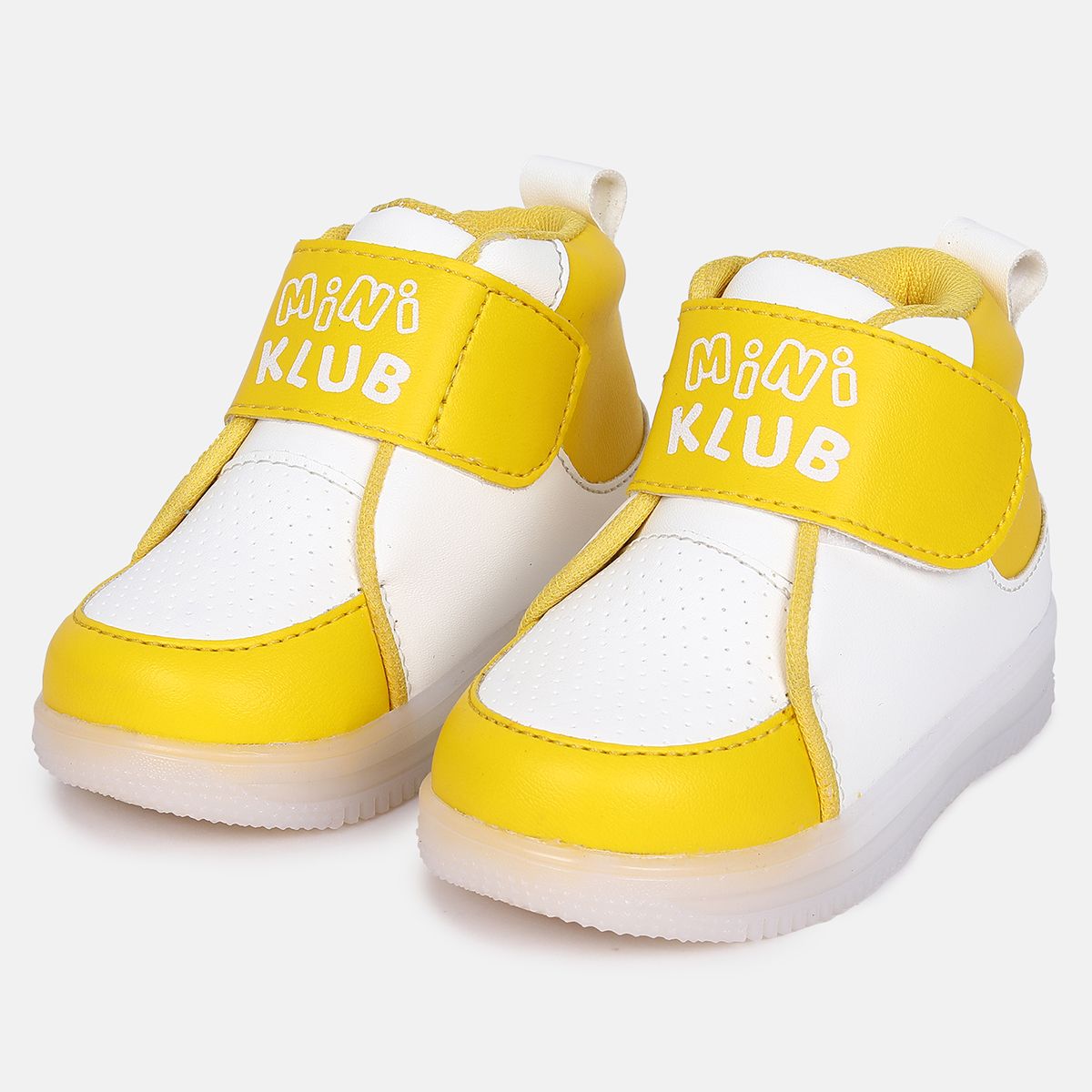Boys Yellow And White Light Shoes