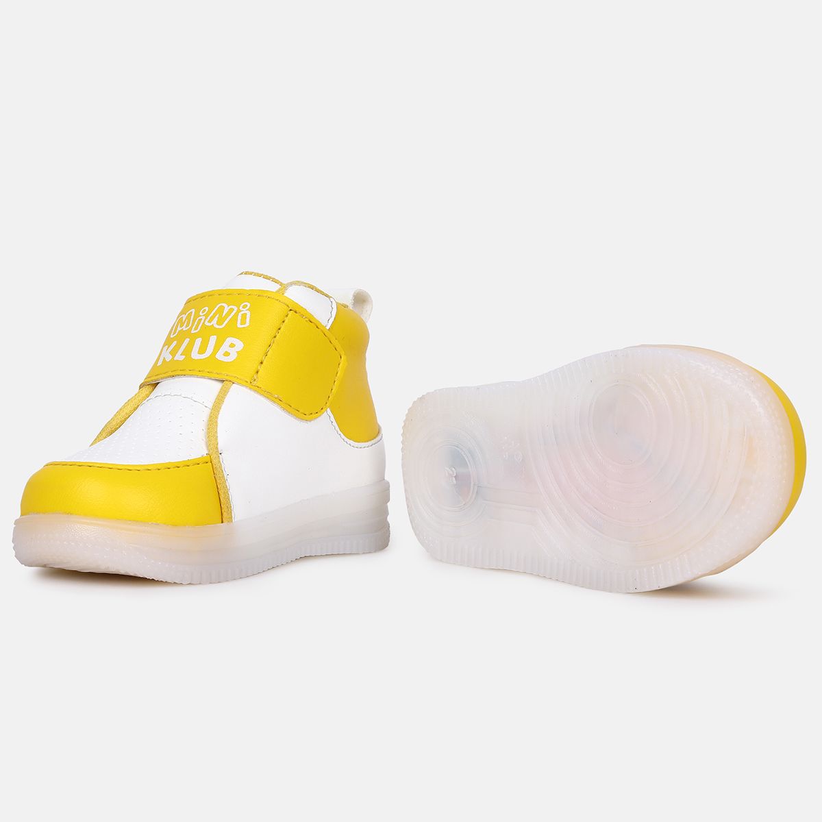 Boys Yellow And White Light Shoes