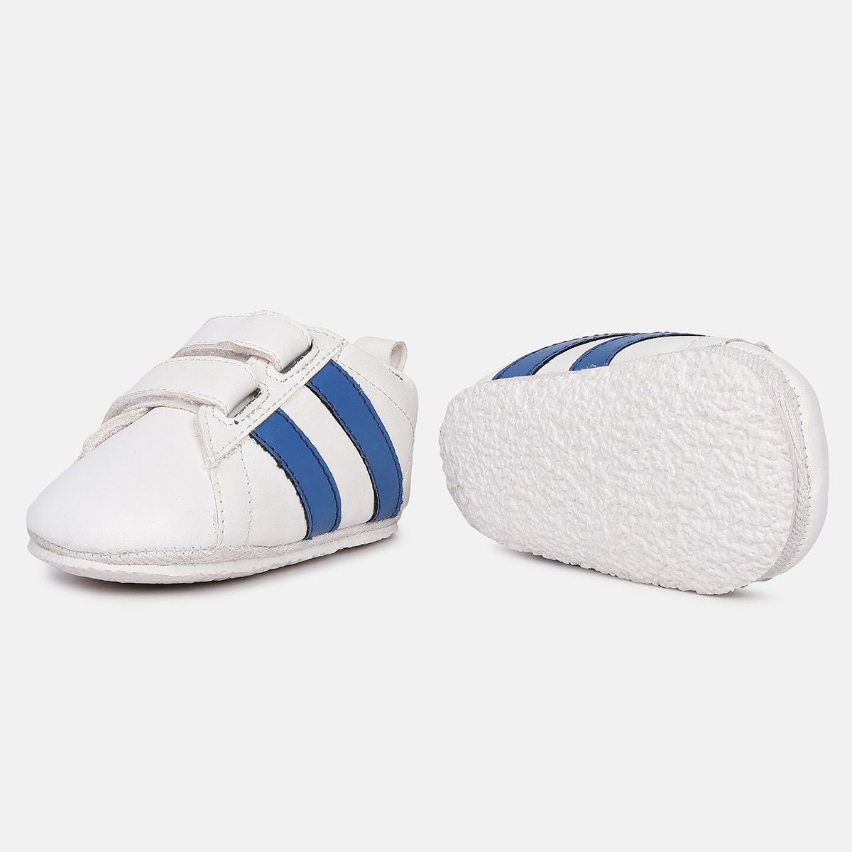Boys White Blue Shoes