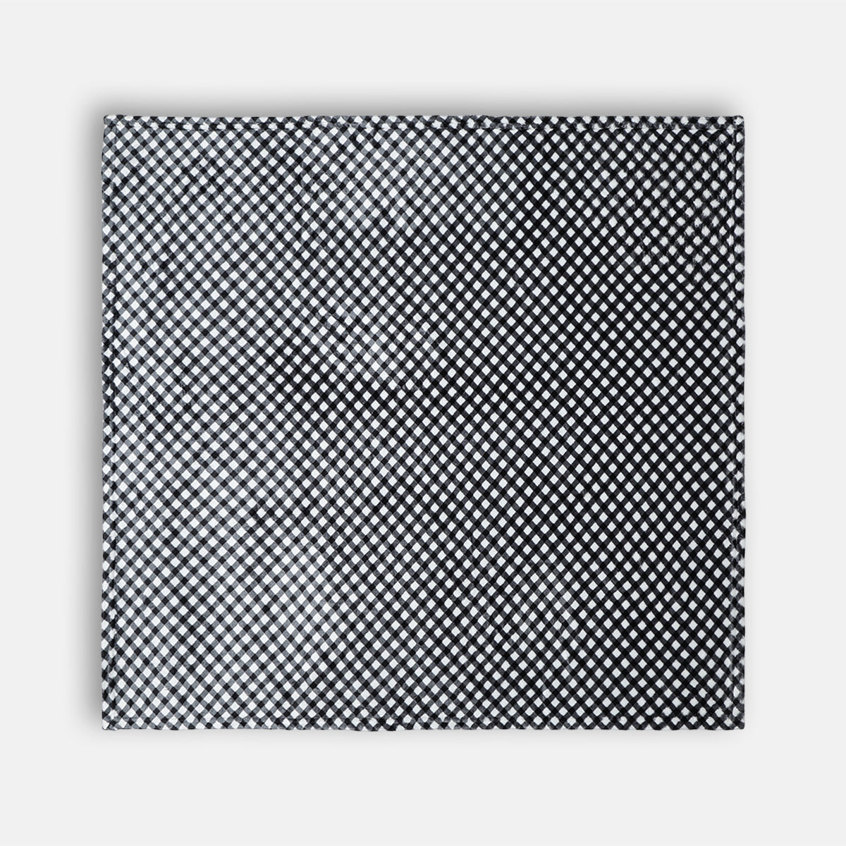 Baby Cotton Swaddle Blanket, Black & White Check