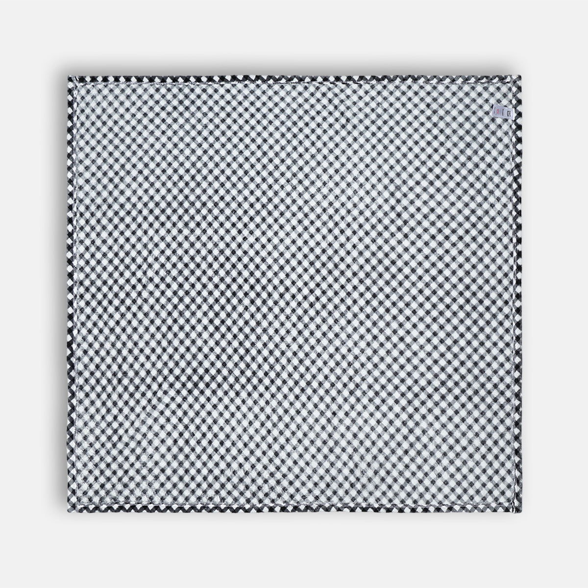 Baby Cotton Swaddle Blanket, Black & White Check
