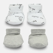Boys Pack Of 2 Multicoloured Booties