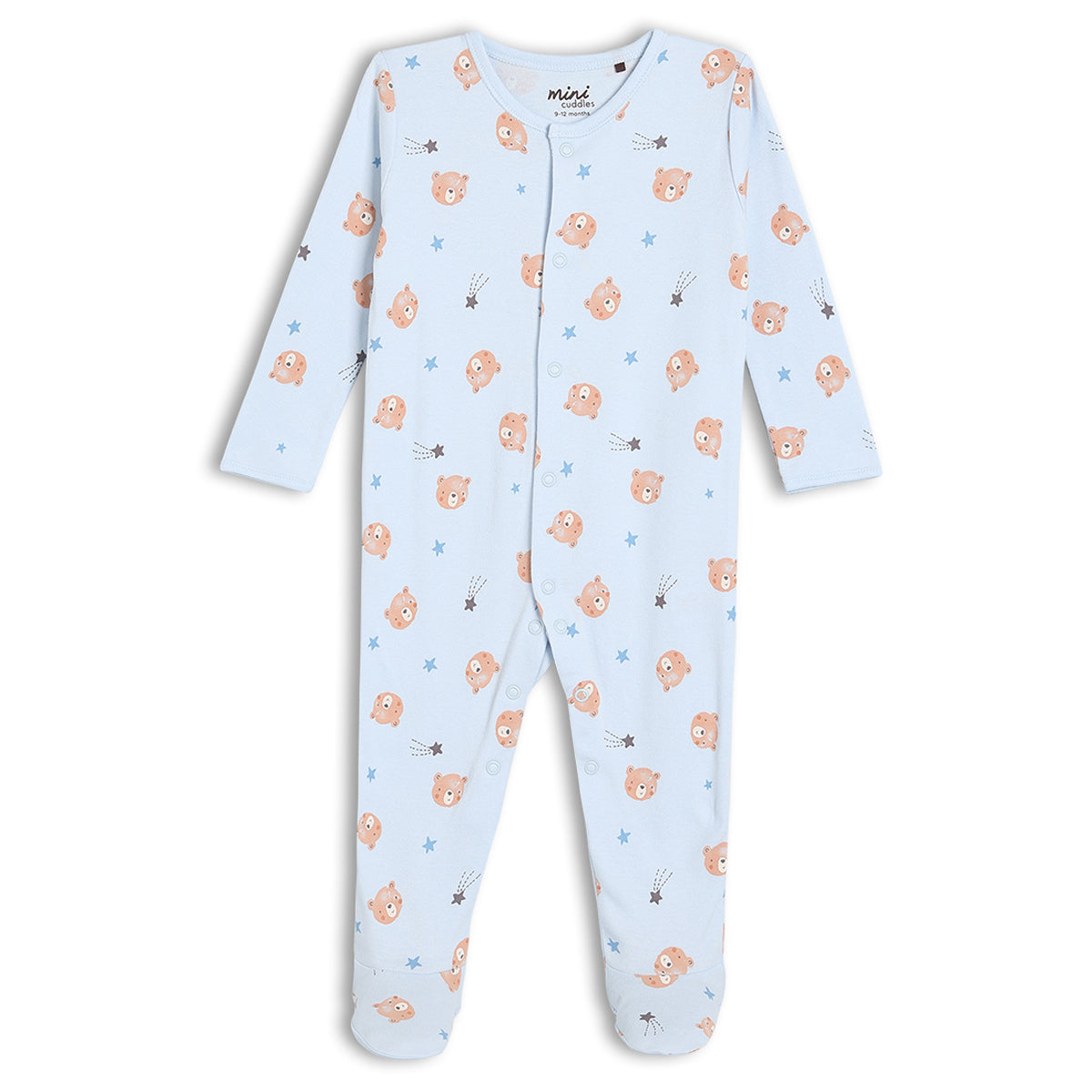 Boys Multi Round Neck Full Sleeve Sleep Suit