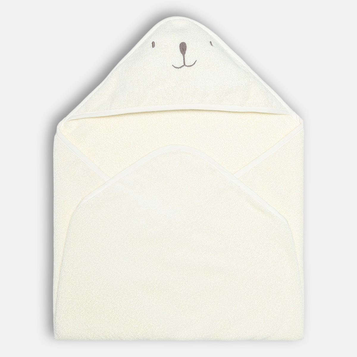 Unisex Solid Hooded Towel, White