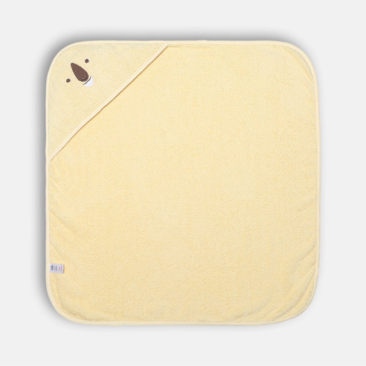 Unisex Solid Hooded Towel, Beige