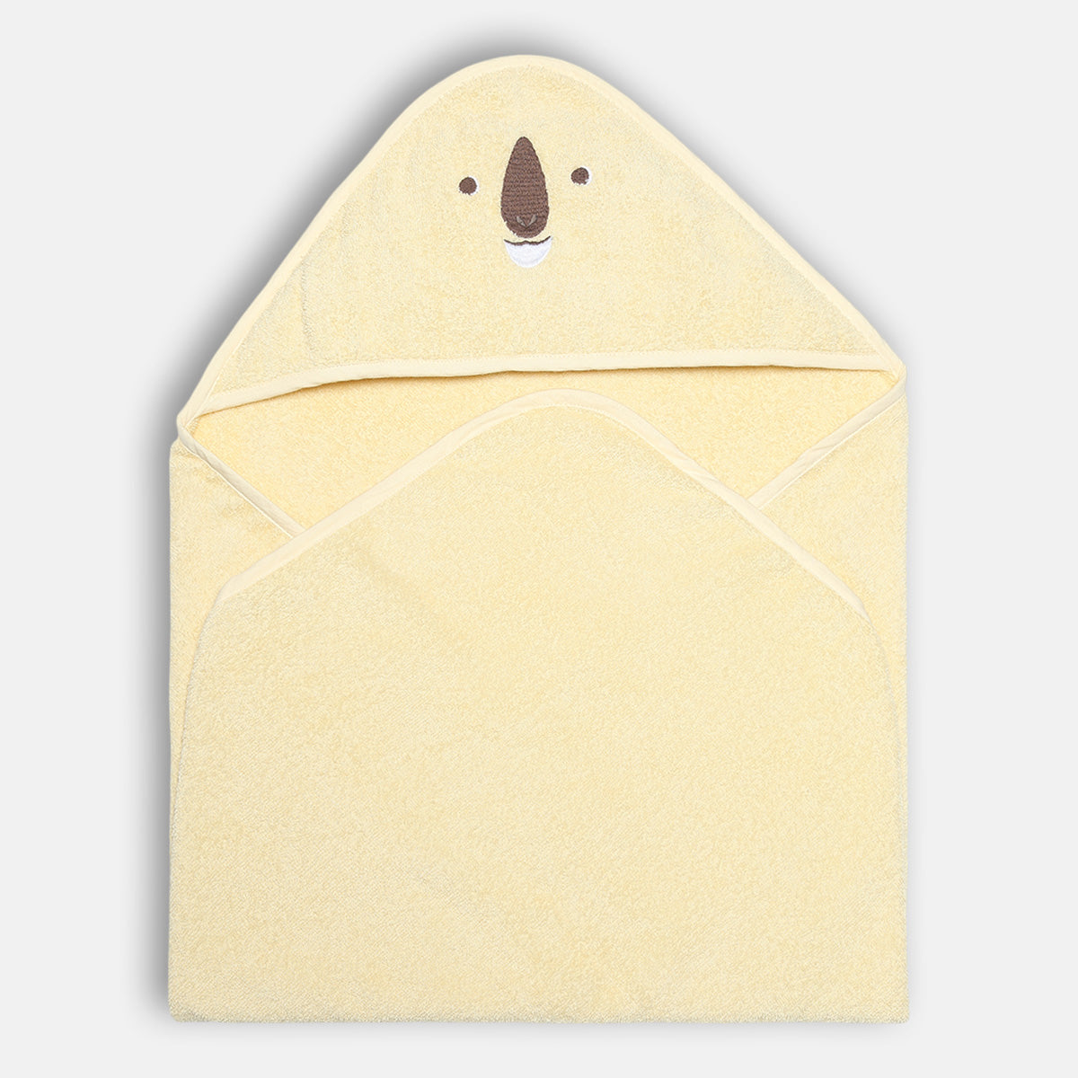 Unisex Solid Hooded Towel, Beige