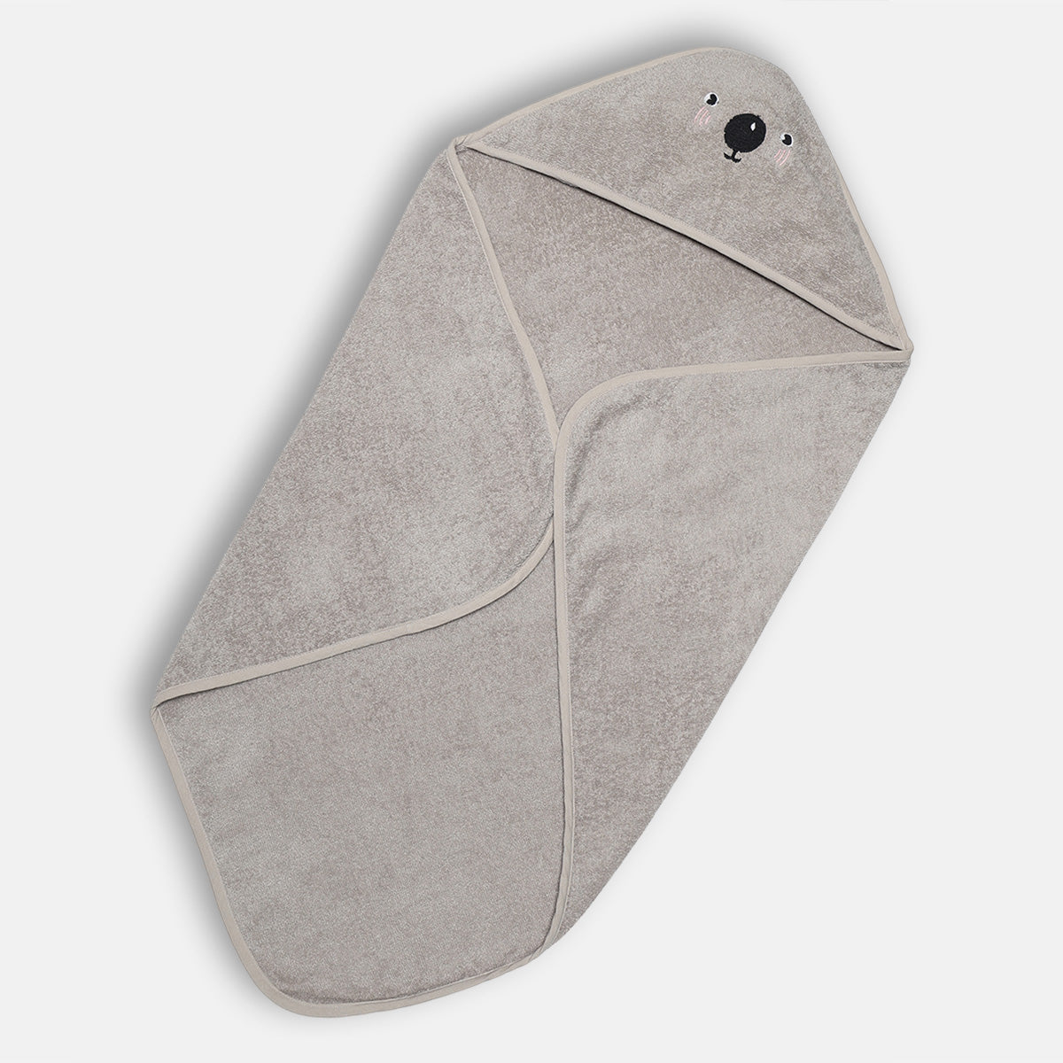 Unisex Solid Hooded Towel, Grey