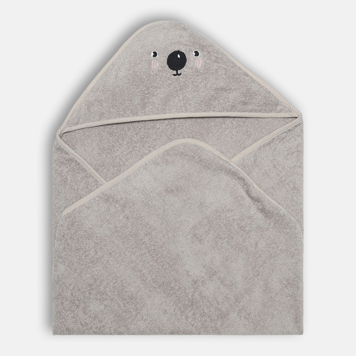 Unisex Solid Hooded Towel, Grey