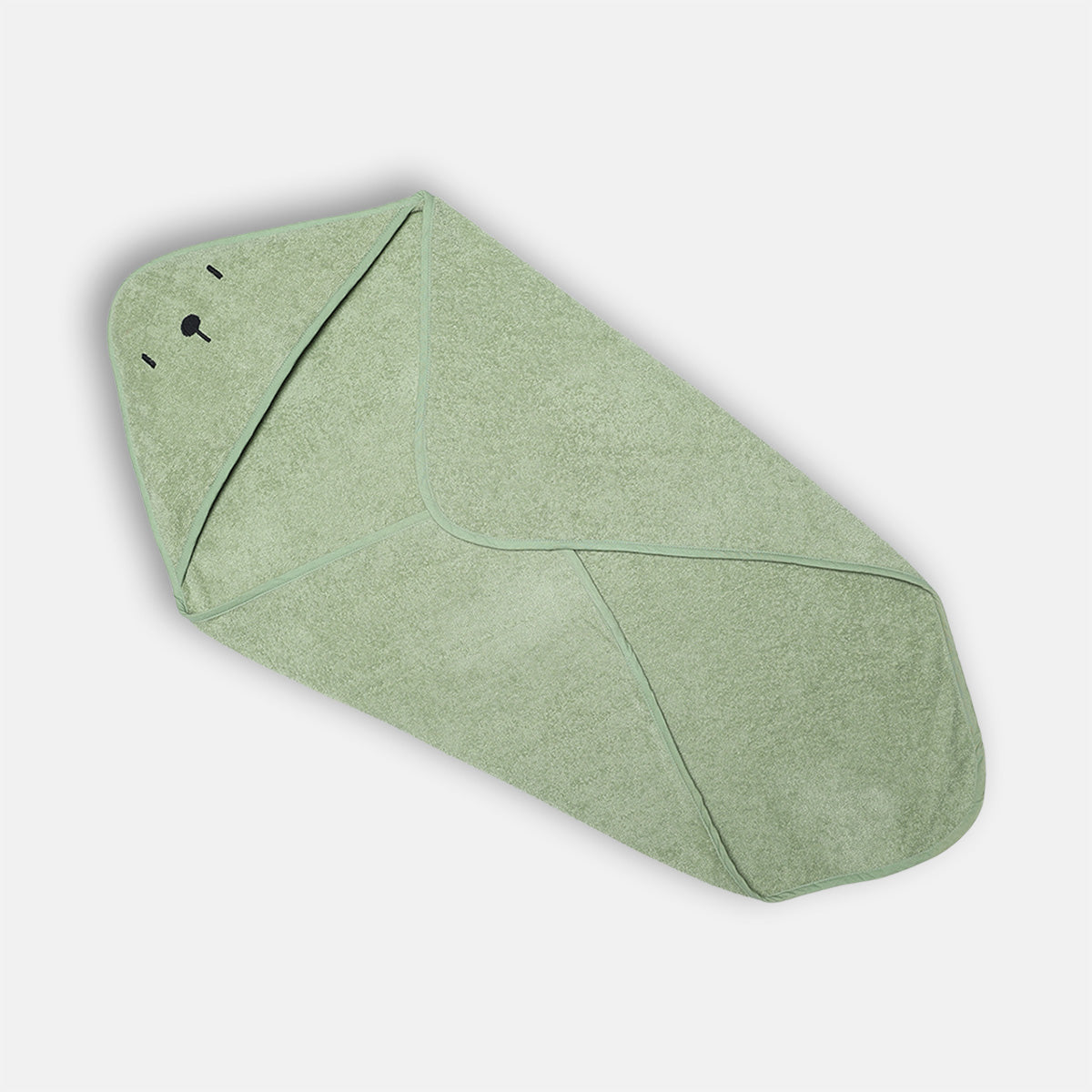 Unisex Solid Hooded Towel, Green