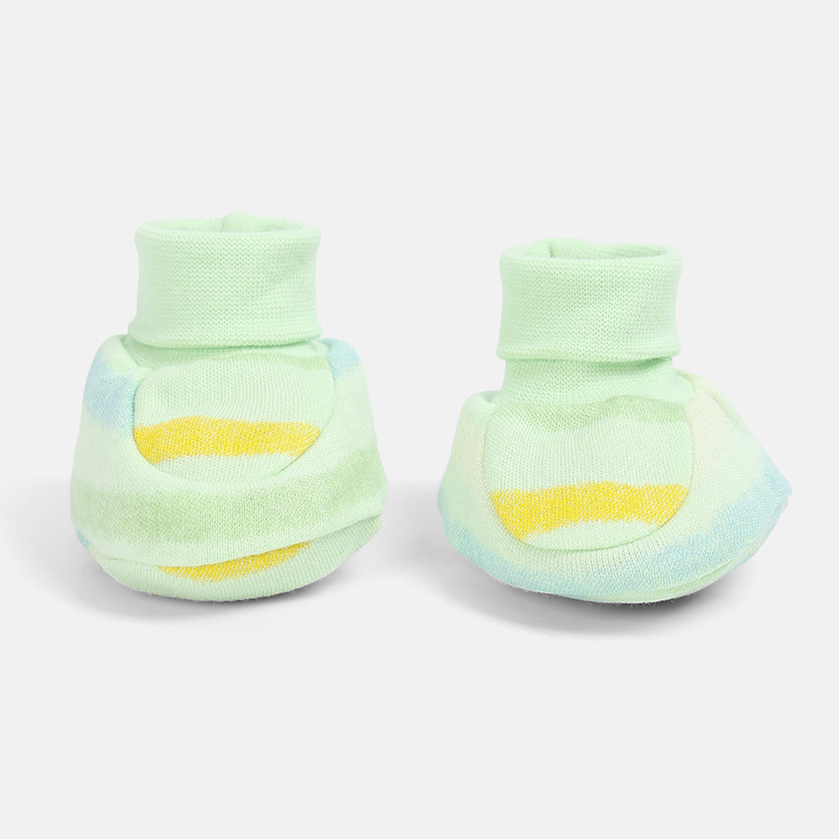 Baby Boys Solid and Printed Booties Set of 2 Pairs, Multicolour