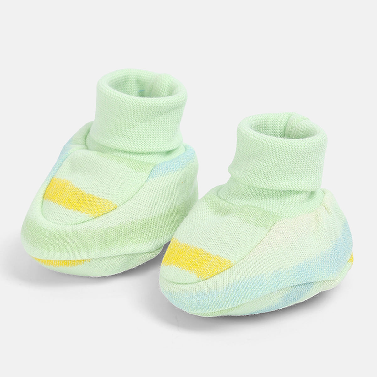 Baby Boys Solid and Printed Booties Set of 2 Pairs, Multicolour