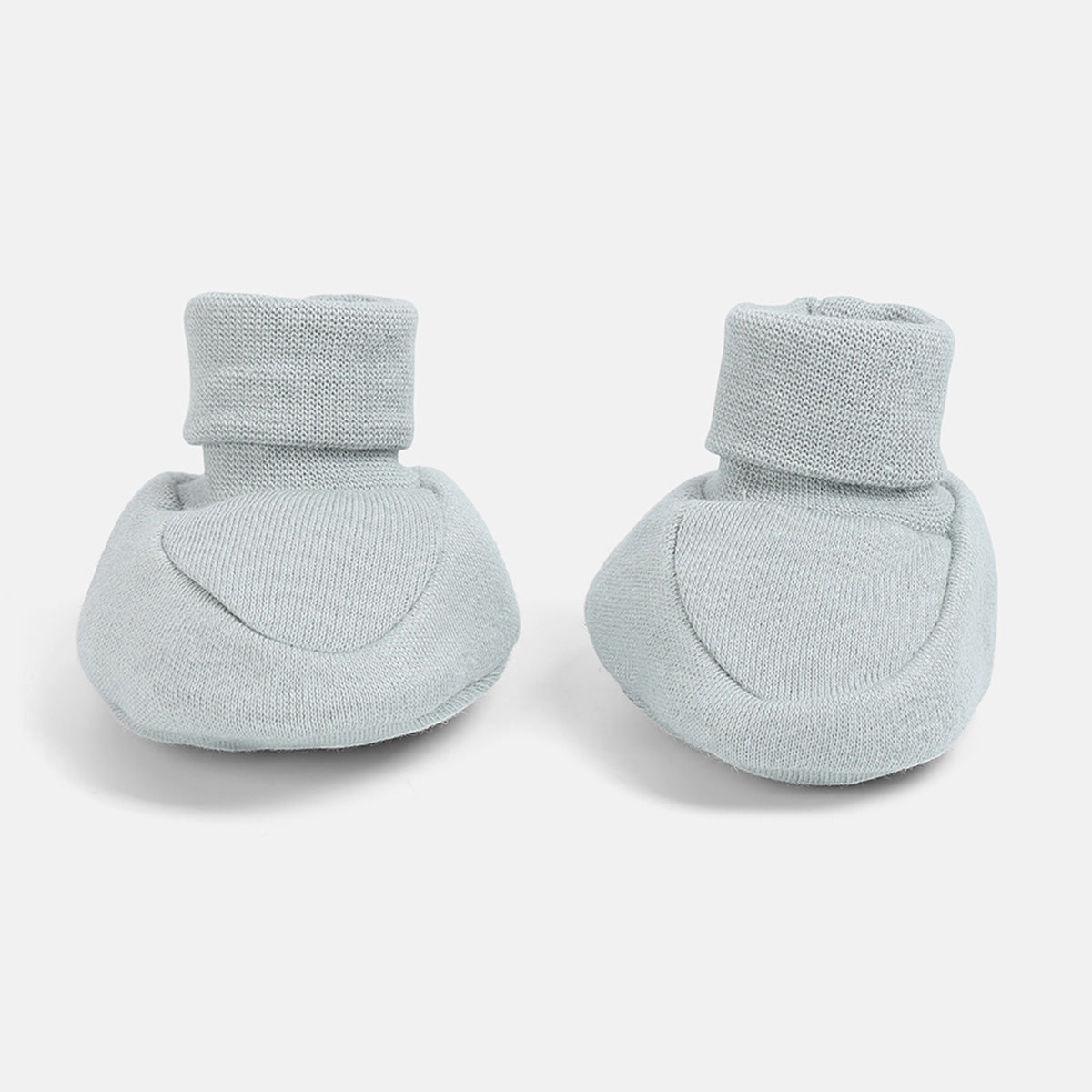 Baby Boys Solid and Printed Booties Set of 2 Pairs, Multicolour