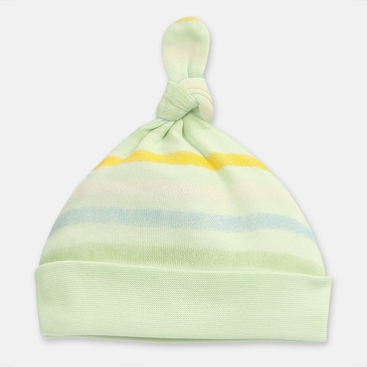 Baby Boys Solid and Striped Cap Set of 2, Multicolour