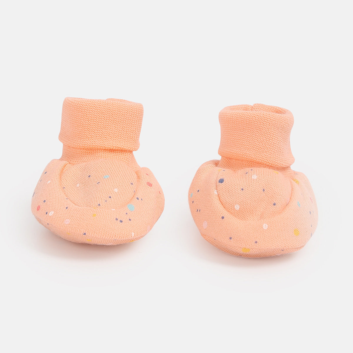Baby Girls Printed Booties Set of 2 Pairs, Multicolour