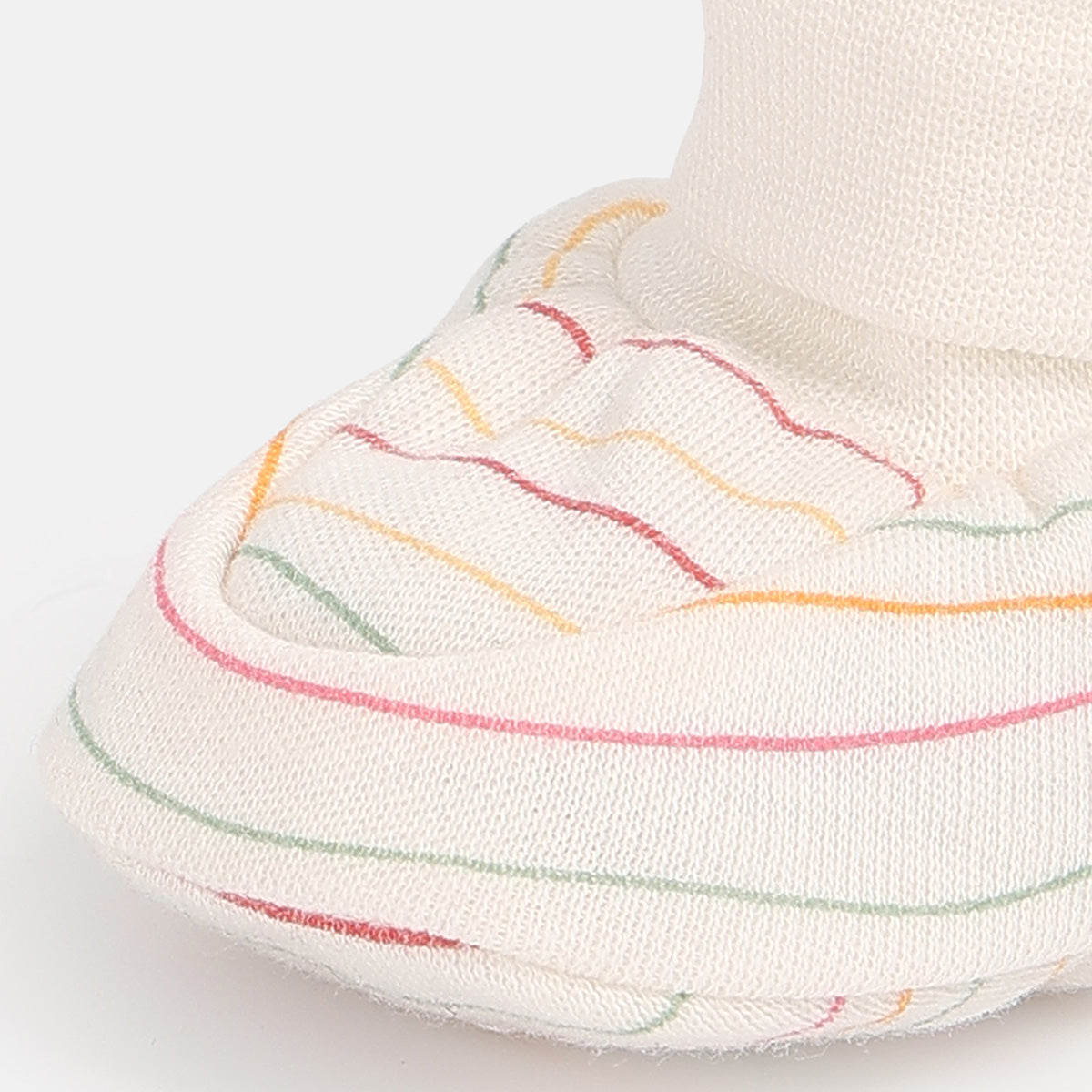 Baby Girls Printed Booties Set of 2 Pairs, Multicolour