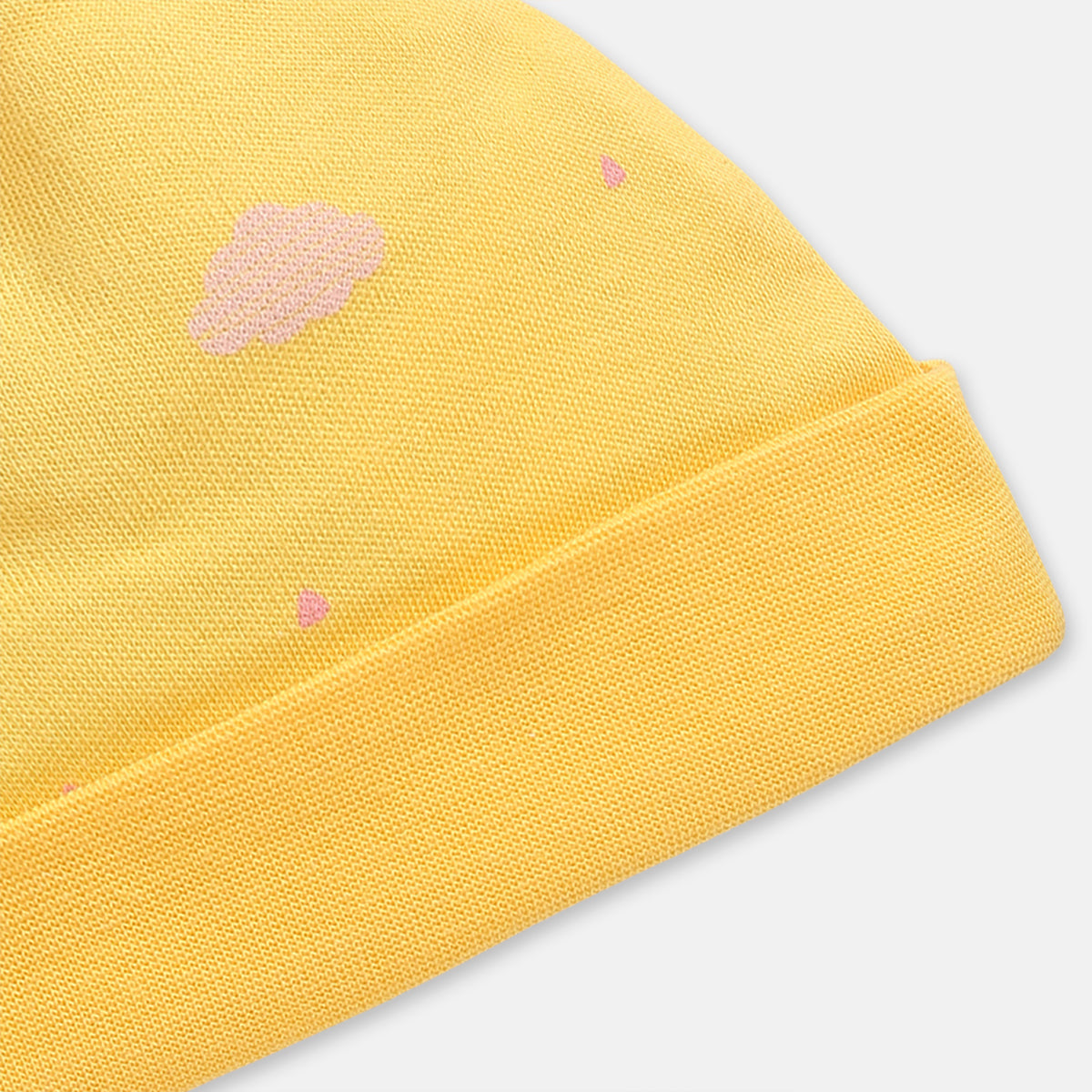 Baby Girls Printed Knot Cap Set of 2, Multicolour