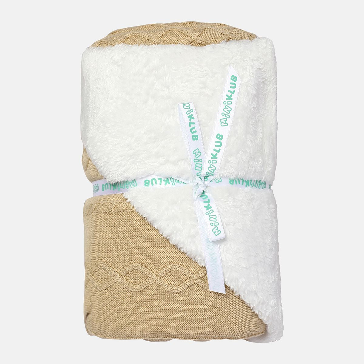 Miniklub New Born Brown/White Color Blanket
