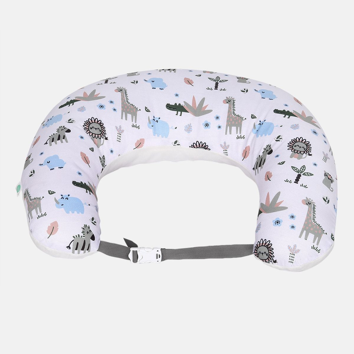 Miniklub New Born Teal Color Jungle Feeding Pillow
