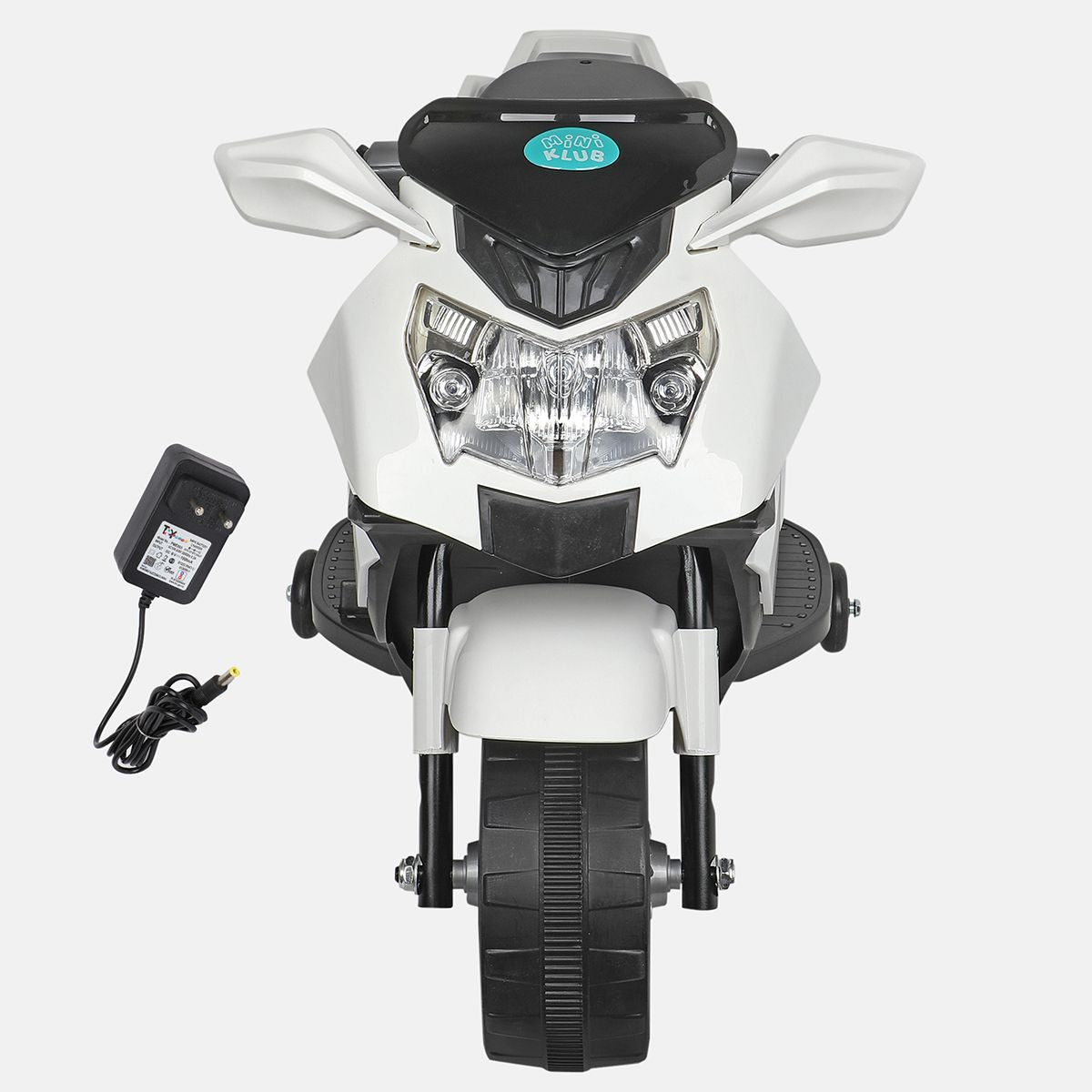 White Electric Ride On SuperBike