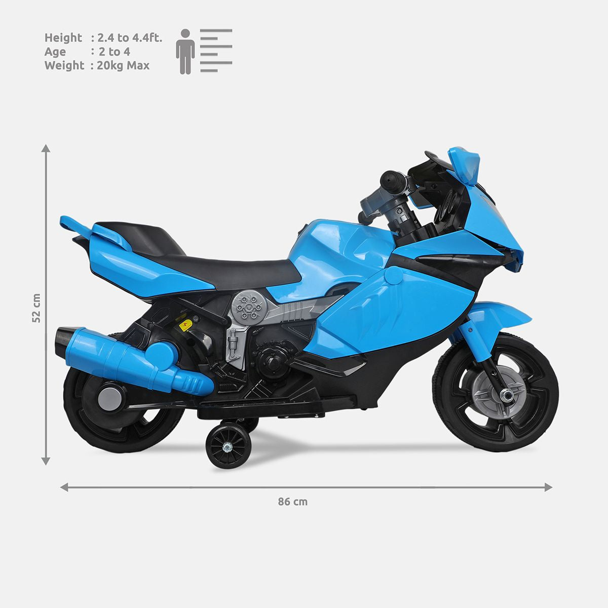 Blue Electric Ride On SuperBike