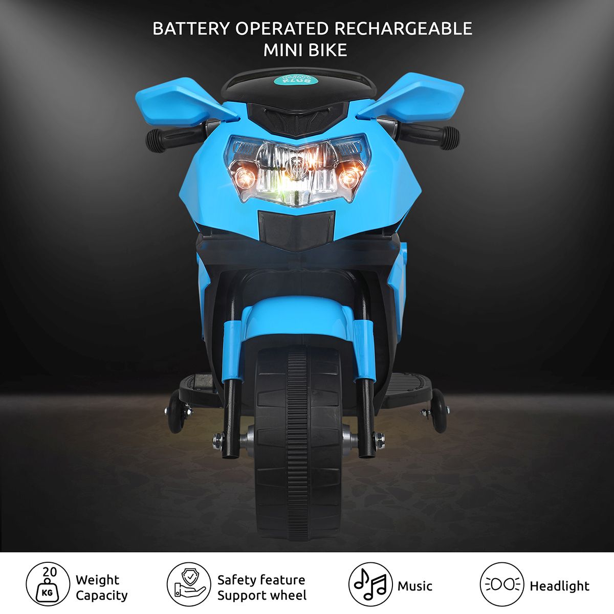 Blue Electric Ride On SuperBike