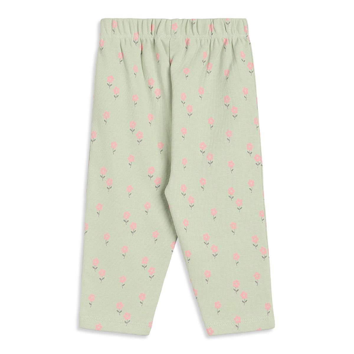 Baby Girls Green & Pink Knit Bottoms Pack of 2 Regular Fit Casual Wear