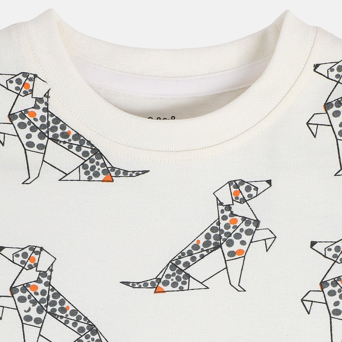 Boys Cotton Full Sleeves Striped Dungaree Set - Navy Blue