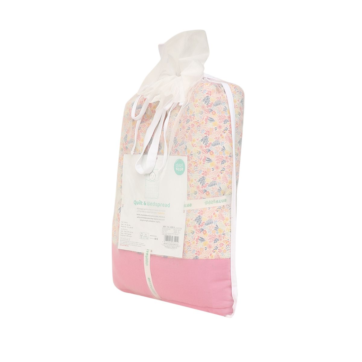 Girls Pink Floral Print Mat