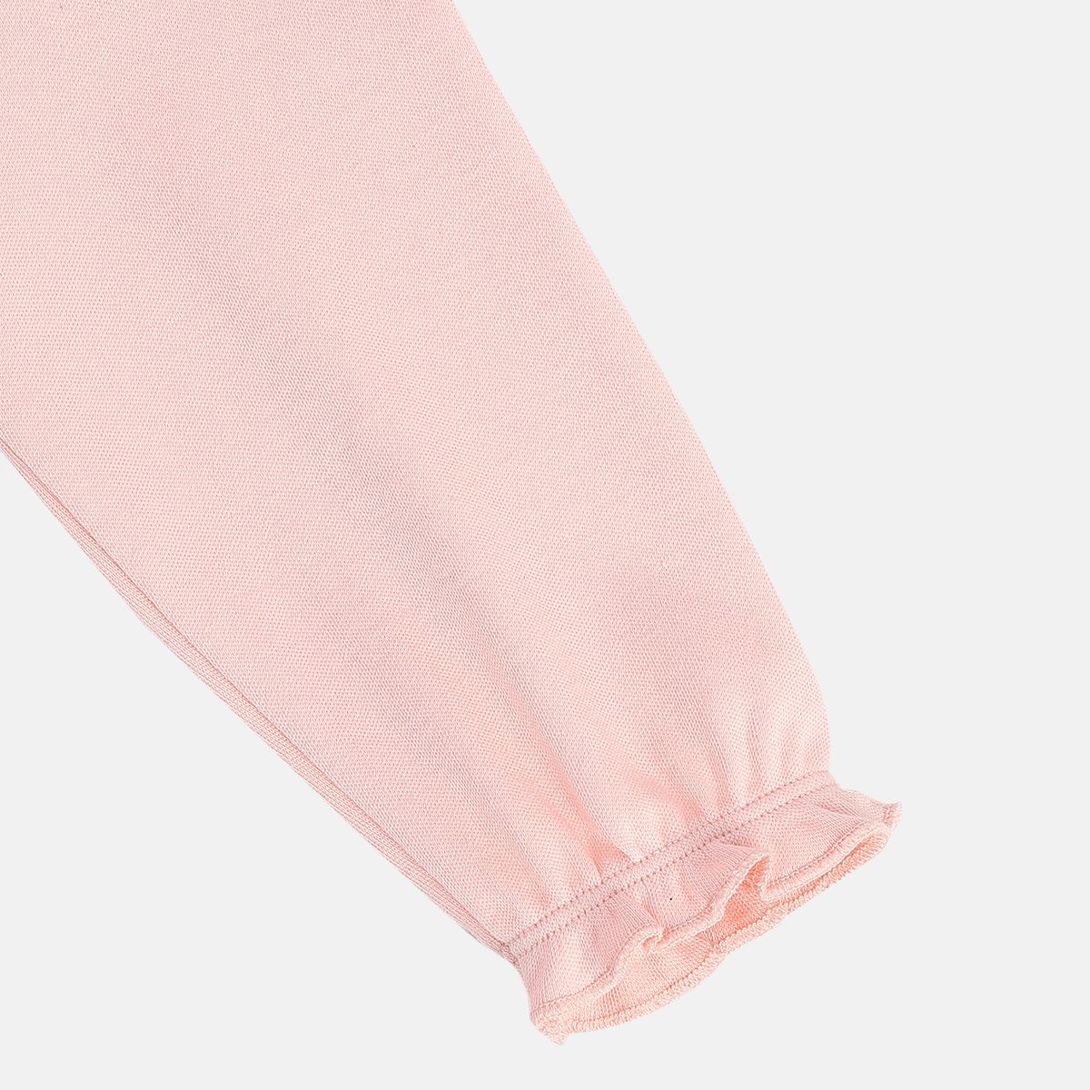 Girls Cotton Pack Of 2 Full Sleeves Flower & Typographic Printed Front Open Vest - Light Pink & Multi