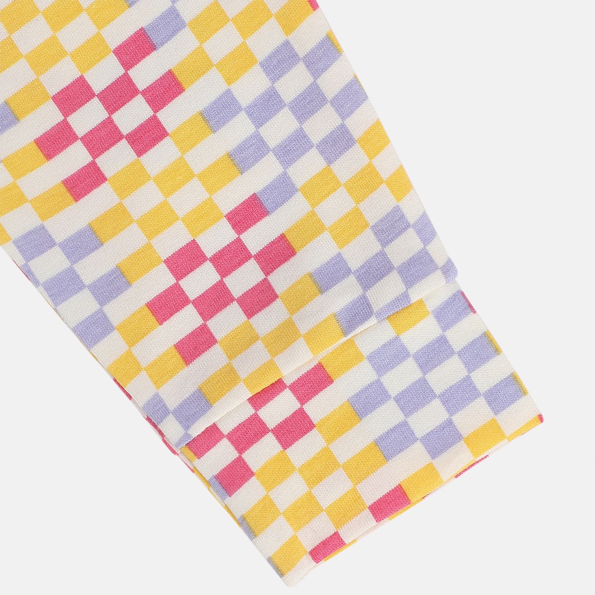 Girls Cotton Pack Of 2 Full length Polka Dots & Balloon Printed Leggings - White & Pink